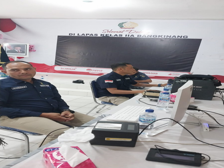 Jemput Bola Perekaman KTP-El di Lapas Kelas IIa Bangkinang