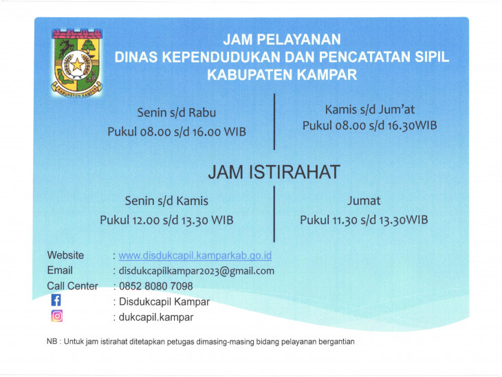 Jam Pelayanan